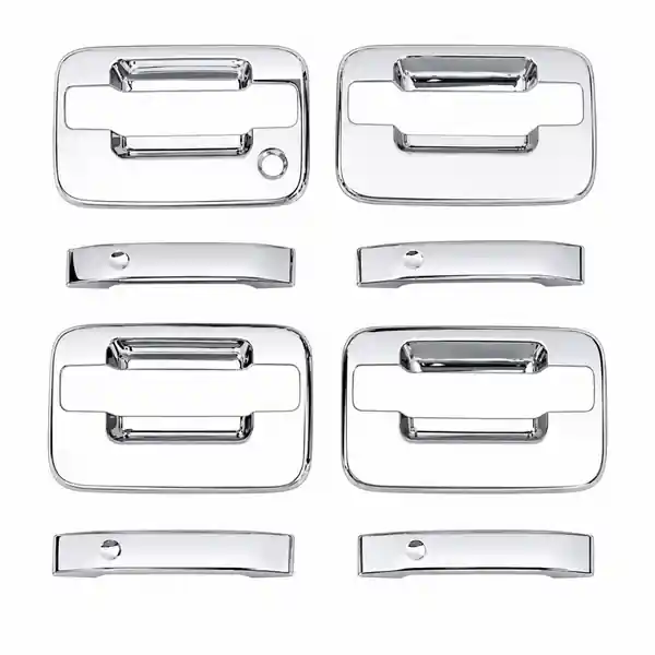 AVS 04-14 Ford F-150 (No Keypad/Passenger Keyhole) Door Handle Covers (4 Door) 8pc Set - Chrome