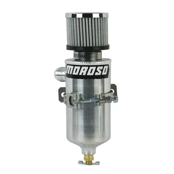 Moroso Breather Tank/Catch Can -12An Male Fitting - Aluminum