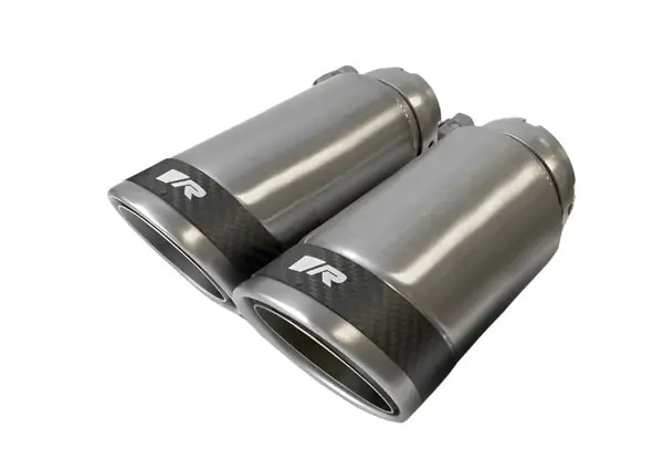 Remus Stainless Steel 84mm Angled w/Carbon Ring Tail Pipe Set (Pair)
