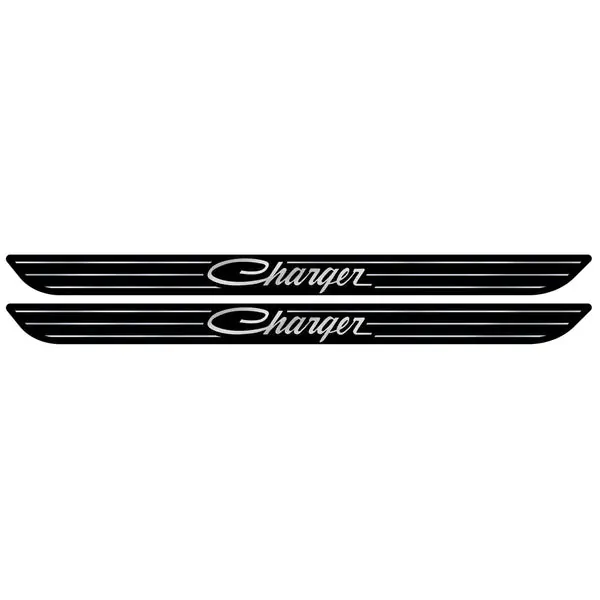 Retro Charger Script Door Sill Appliqué