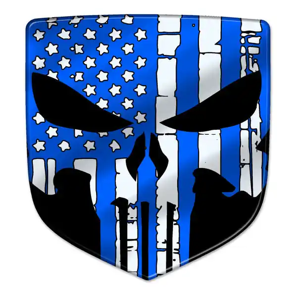 Patriot Punisher Ram Shield Badges