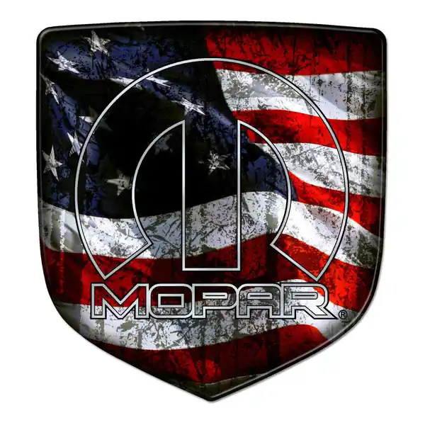 Mopar Flag OL Ram Shield Badges