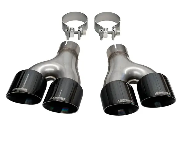 Corsa Exhaust Tips (Black): Jeep Grand Cherokee 5.7L Hemi 2011 - 2021 (Summit Model ONLY)