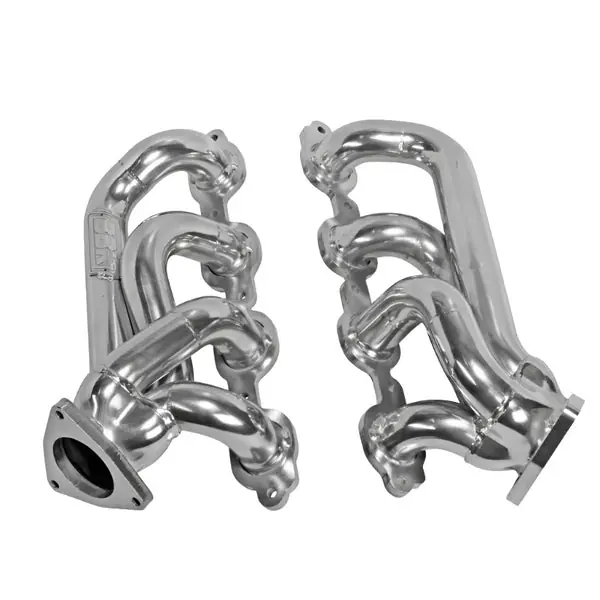 GM Truck 5.3/6.2 1 3/4in Shorty Tuned Length Headers - Polished Silver Ceramic BBK 2014-2018
