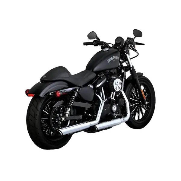Vance & Hines HD Sportster 14-22 Twin Slash 3In PCX Slip-On Exhaust