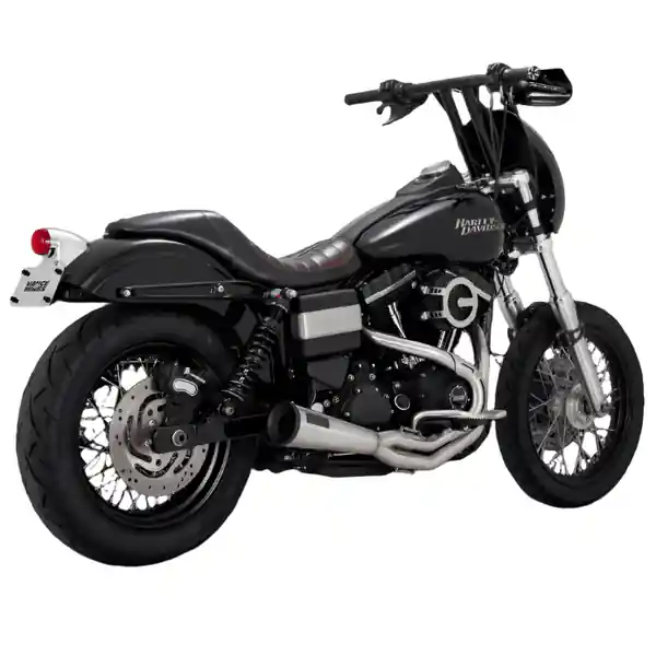 Vance & Hines HD Dyna 91-17 Upsweep SS 2-1 PCX Full System Exhaust