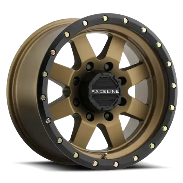 Raceline 935BZ Defender 17x9in / 6x139.7 BP / 0mm Offset / 107.95mm Bore - Bronze Wheel