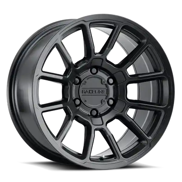 Raceline 950B Gauge 20x9in / 8x180 BP / 18mm Offset / 124.2mm Bore - Satin Black Wheel