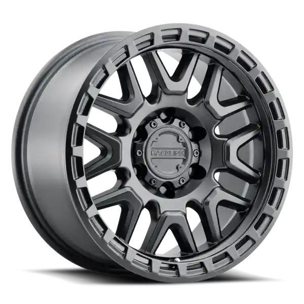 Raceline 953B Krank 17x8.5in / 6x139.7 BP / 18mm Offset / 106.1mm Bore - Satin Black Wheel