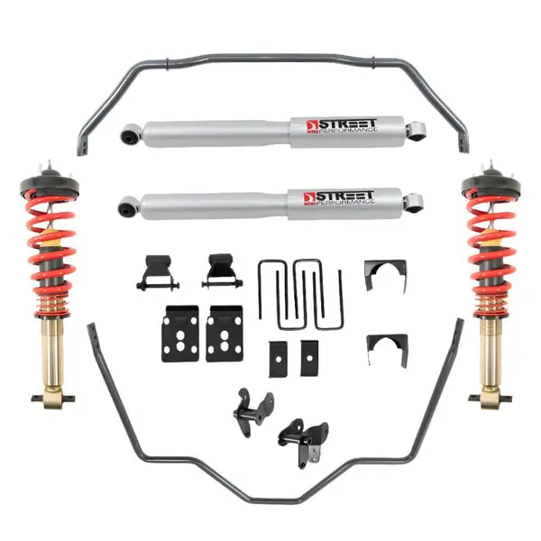 Belltech 2021+ Ford F-150 2WD 0-3in Front 5.5in Rear Complete Lower Kit with SP Shocks