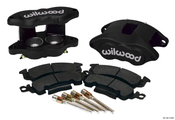 Wilwood D52 Front Caliper Kit - Black Ano 2.00 / 2.00in Piston 1.28in Rotor