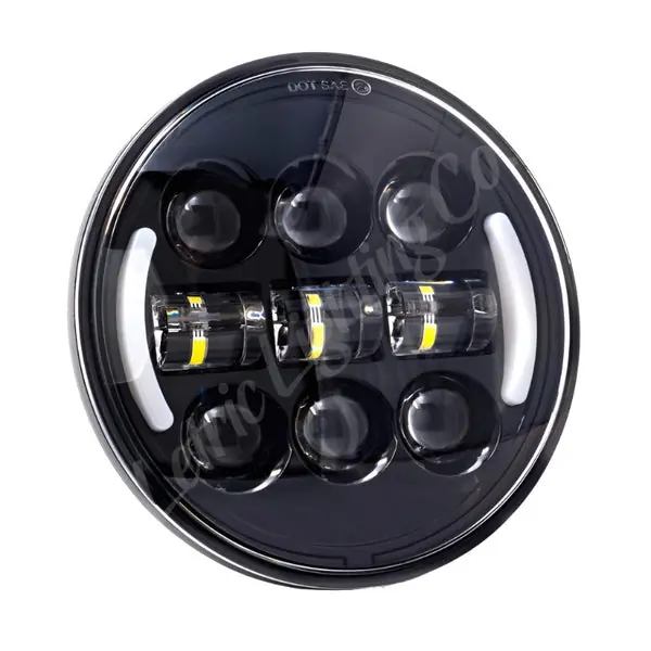 Letric Lighting 5.75in Intgrd W/Swtchbk T/S Blk