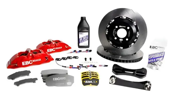 EBC Racing 14-19 BMW M3 F80/F82/F87 3.0T Red Apollo-4 380mm Rotors Front Big Brake Kit