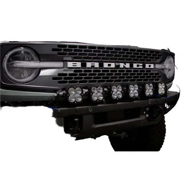 Baja Designs 2021+ Ford Bronco 6 XL Linkable Light Bar Kit Plastic Bumper Mount