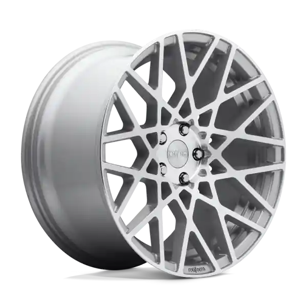 Rotiform R110 BLQ Wheel 18x8.5 5x112 45 Offset - Gloss Silver Machined