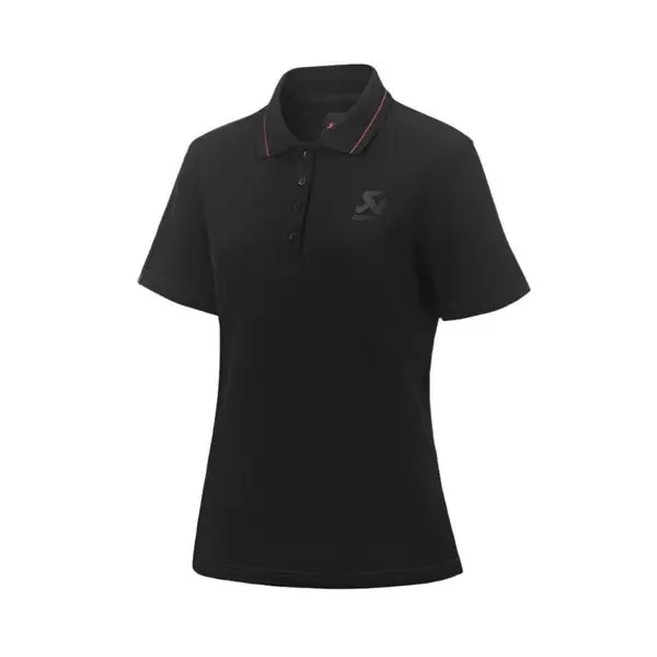 Akrapovic Corpo Polo Black Womens - M