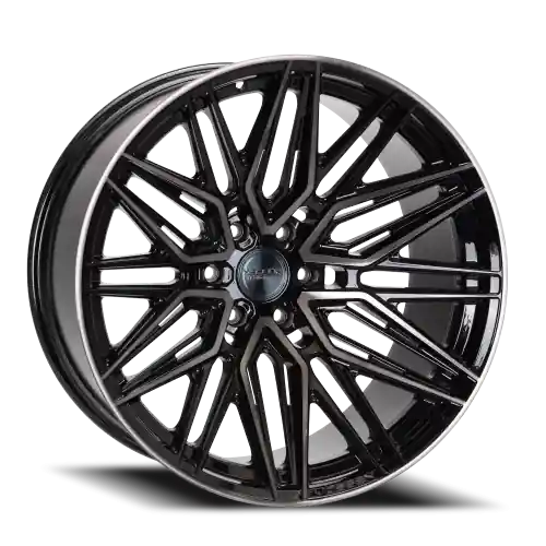 Vossen HF6-5 22x9.5 / 6x139.7 / ET20 / Deep Face / 106.1 - Tinted Gloss Black Wheel