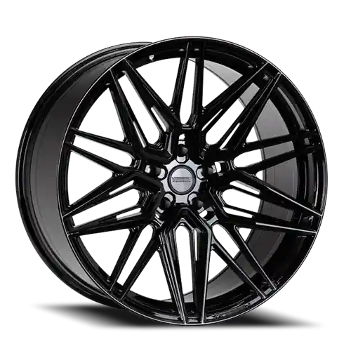 Vossen HF-7 23x10 / 5x120 / ET32 / Mid Face / 72.56 - Gloss Black Wheel
