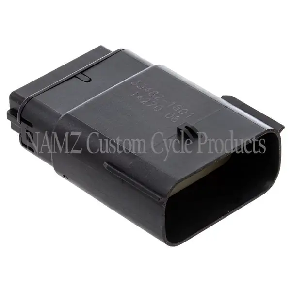 NAMZ 07-23 V-Twin Molex MX-150 16-Position Male Connector - Black (HD 72167-07BK)