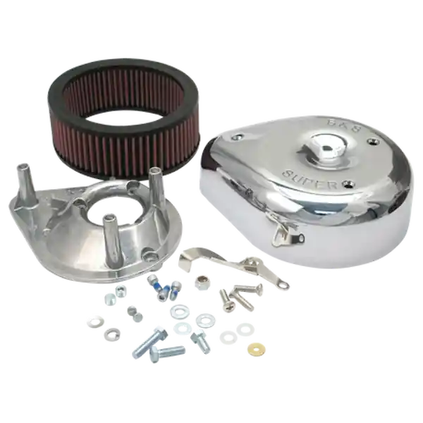 S&S Cycle 55-84 BT/57-85 Sportster Models Teardrop Air Cleaner Kit for S&S Super E/G Carb