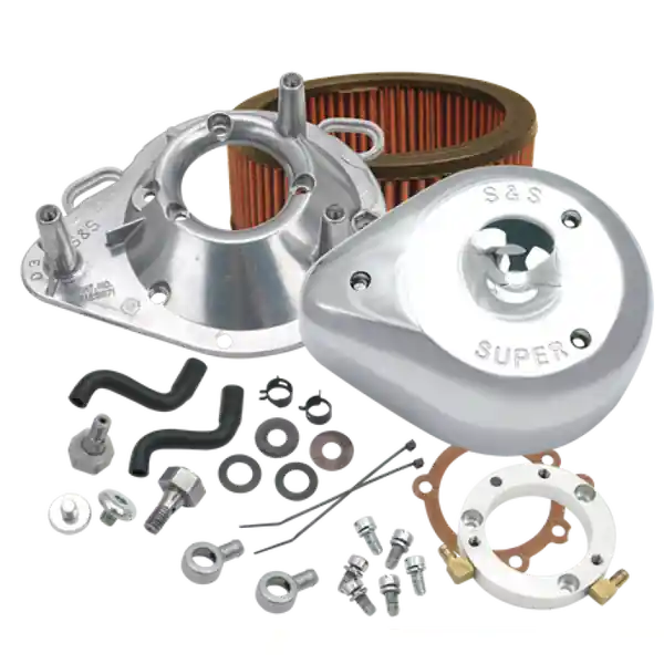 S&S Cycle 93-06 BT w/ Stock CV Carburetors Teardrop Air Cleaner Kit