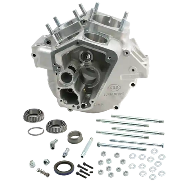 S&S Cycle 70-84 BT w/ Stock Bore Super Stock Alternator Style Crankcase - Natural