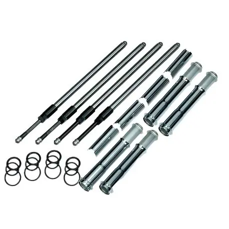 S&S Cycle 2017+ M8 Models Quickee Adjustable Pushrods w/ Cover Keepers