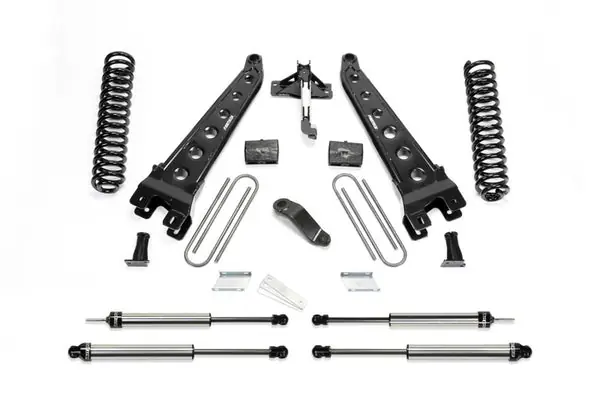 Fabtech 19-20 Ford F450/F550 4WD Diesel 6in Rad Arm Sys w/Coils & Dl Shks