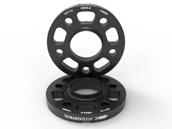 aFe CONTROL Billet Aluminum Wheel Spacers 5x112 CB66.6 18mm - Toyota GR Supra/BMW G-Series
