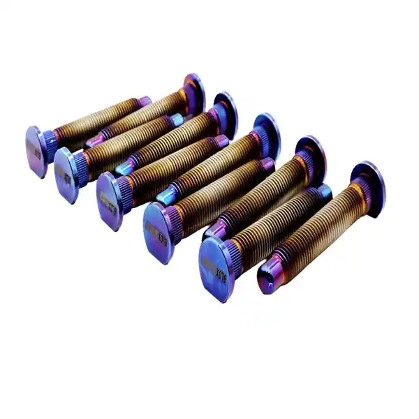 BLOX Racing Titanium Extended Wheel Studs M12X1.5mm 10Pcs Honda Fitment - Burnt