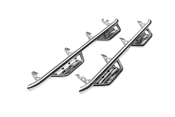 N-Fab Podium SS 15.5-17 Dodge Ram 1500 Quad Cab 6.4ft Standard Bed - Polished Stainless - 3in