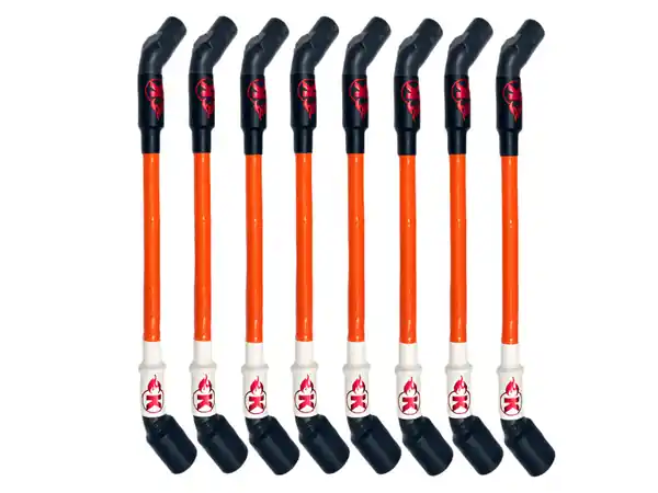 Kooks 11mm Spark Plug Wires (8 pc.) Orange with Black Boots LSX Truck