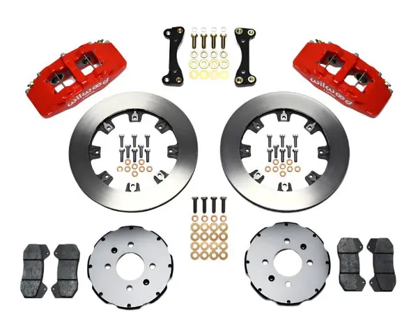 Wilwood Dynapro 6 Front Hat Kit 12.19in Red 90-99 Civic w/240 mm Disc