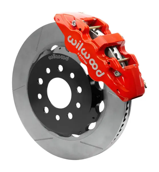 Wilwood AERO6 Front Hat Kit 14.00 Red 2018-Up Jeep JL w/Lines