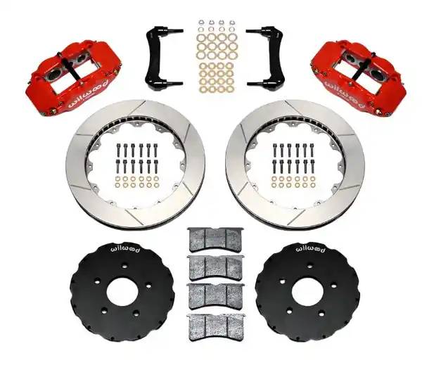 Wilwood Narrow Superlite 6R Front Hat Kit 13.06in Red 2005-up Corvette C6