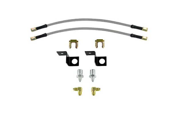 Wilwood Flexline Kit 14 inch -3 M10-1.5 IF 1/8 NPT 90 Degree
