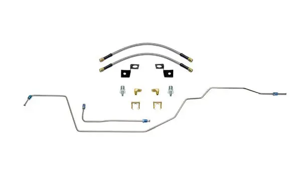 Wilwood Flexline Kit 14 inch -3 M10-1.0 IF 1/8 NPT 90 Deg w/tubing