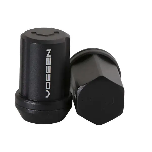 Vossen 35mm Lock Nut - 12x1.5 - 19mm Hex - Cone Seat - Black (Set of 4)