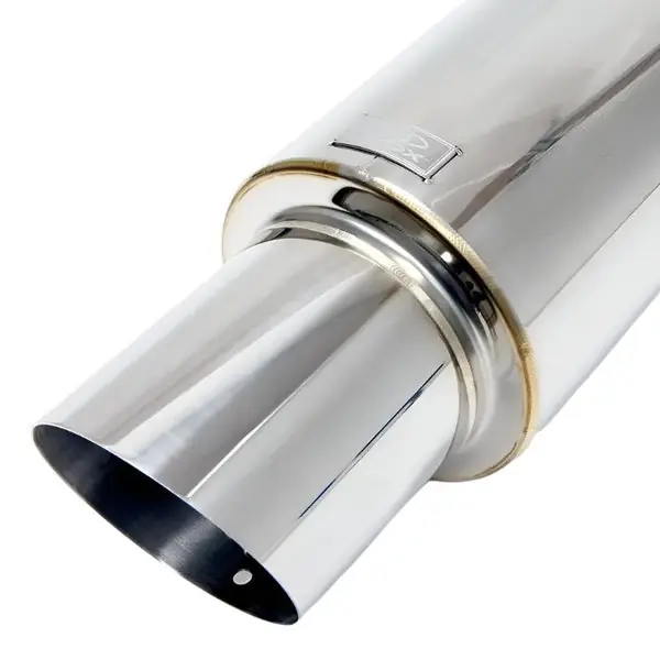 BLOX Racing 60.5mm Street Muffler - Angled Tip