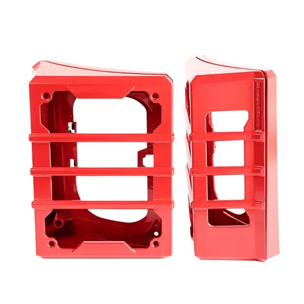 Rugged Ridge 07-18 Jeep Wrangler JK Red Elite Tail Light Guards
