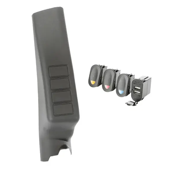 Rugged Ridge A-Pillar Pod Kit 3 Switch USB 11-18 JK/JKU