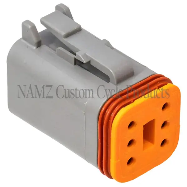 NAMZ Deutsch DT Series 6-Wire Plug & Wedgelock - Grey (Repl. HD 72136-94GY)