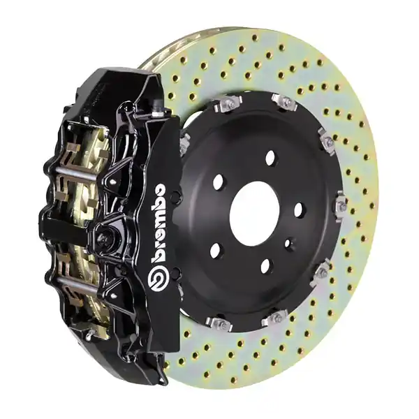 Brembo 06-10 Grand Cherokee SRT-8 Front GT BBK 8 Piston Cast 380x34 2pc Rotor Drilled-Black