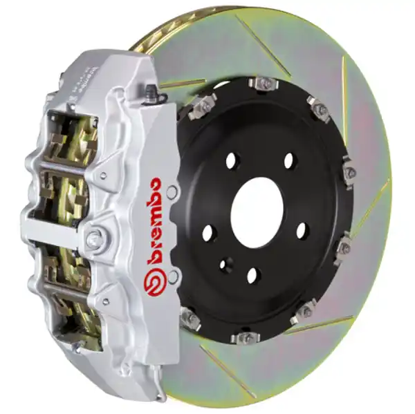 Brembo 03-08 SL500 Front GT BBK 8 Piston Cast 380x34 2pc Rotor Slotted Type1-Silver