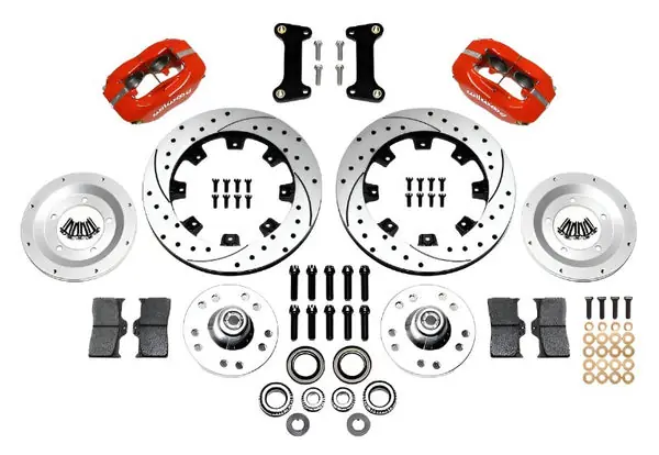 Wilwood Forged Dynalite Front Kit 12.19in Drilled Red 82-92 Camaro//Firebird