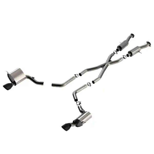 Borla 15-21 Jeep Grand Cherokee SRT 6.4L V8 AWD S-Type Cat-Back Exhaust System - Black Tips T-304SS