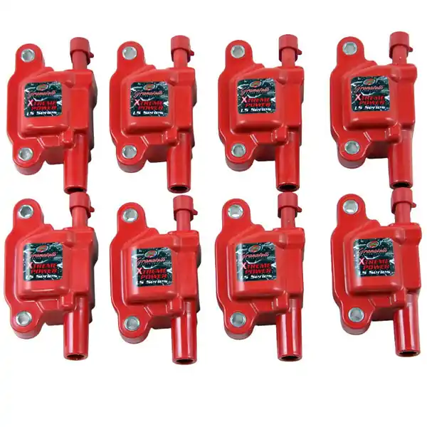 Granatelli 14-23 GM LT Direct Ignition Coil Packs - Red (Set of 8)