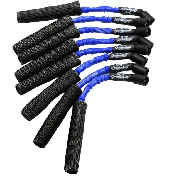 Granatelli 14-23 GM L83 5.3L/L86 6.2L Hi-Perf Coil-Near-Plug Wire Conn Kit w/Blue Jacket/Blk Sleeve