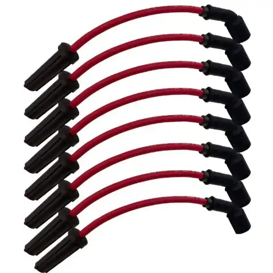 Granatelli 14-23 GM L83 5.3L/L86 6.2L Straight Boot Hi-Perf Coil-Near-Plug Wire Conn Kit - Red