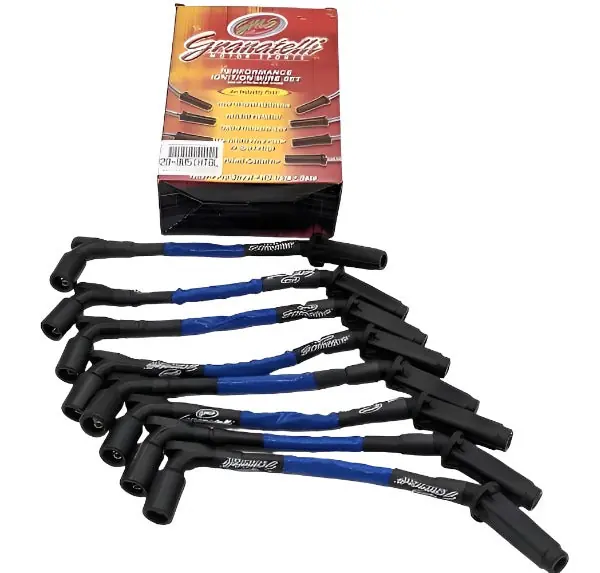 Granatelli 20-23 GM LT2 6.2L Hi-Perf Coil-Near-Plug Wire Connector Kit w/Blue Jacket/Black Sleeve
